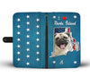 Cute Pug Dog Print Wallet Case-Free Shipping-RI State - Deruj.com