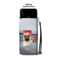 Lovely Pug Dog Print Wallet Case-Free Shipping-RI State - Deruj.com