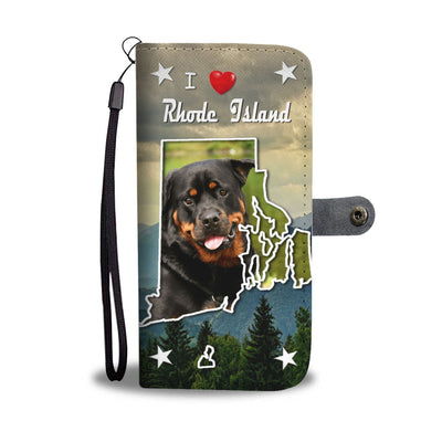 Rottweiler Dog Print Wallet Case-Free Shipping-RI States - Deruj.com