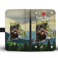 Rottweiler Dog Print Wallet Case-Free Shipping-RI States - Deruj.com