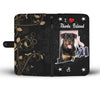 Rottweiler Dog On Black Print Wallet Case-Free Shipping-RI States - Deruj.com