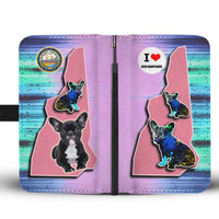 French Bulldog Art Print Wallet Case-Free Shipping-NH State - Deruj.com