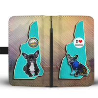 Lovely French Bulldog Print Wallet Case-Free Shipping-NH State - Deruj.com