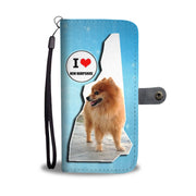 Lovely Pomeranian Dog Print Wallet Case-Free Shipping-NH State - Deruj.com