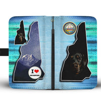 Rottweiler Dog Print Wallet Case-Free Shipping-NH State - Deruj.com