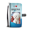 Lovely Bichon Frise Print Wallet Case-Free Shipping-AZ State - Deruj.com