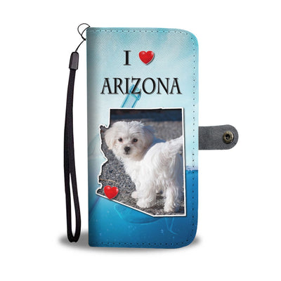 Lovely Maltese Dog Print Wallet Case-Free Shipping-AZ State - Deruj.com