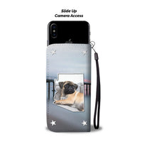 Cute Pug Dog Print Wallet Case-Free Shipping-AZ State - Deruj.com