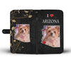 Yorkshire Terrier On Black Print Wallet Case-Free Shipping-AZ State - Deruj.com