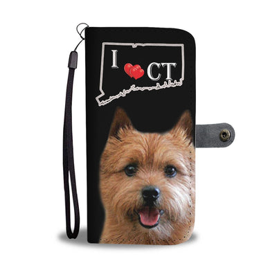 Norwich Terrier Print Wallet Case-Free Shipping-CT State - Deruj.com