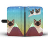 Siamese Cat Print Wallet Case-Free Shipping-CT State - Deruj.com