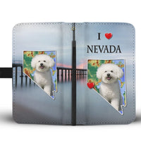 Lovely Bichon Frise Print Wallet Case-Free Shipping-NV State - Deruj.com