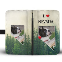 Lovely Boston Terrier Print Wallet Case-Free Shipping-NV State - Deruj.com