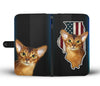 Abyssinian cat Print Wallet Case-Free Shipping-IL State - Deruj.com