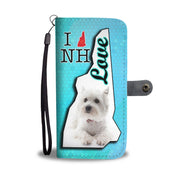 Cute Westie Dog Print Wallet Case-Free Shipping-NH State - Deruj.com