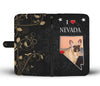 French Bulldog On Black Print Wallet Case-Free Shipping-NV State - Deruj.com