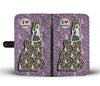Beagle Dog Floral Print Wallet Case-Free Shipping-NH State - Deruj.com
