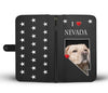 Labrador Retriever On Black Print Wallet Case-Free Shipping-NV State - Deruj.com