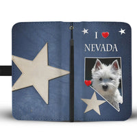 Cute West Highland White Terrier Print Wallet Case-Free Shipping-NV State - Deruj.com