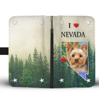Cute Yorkshire Terrier Print Wallet Case-Free Shipping-NV State - Deruj.com