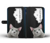 Russian Blue Cat Print Wallet Case-Free Shipping-IL State - Deruj.com