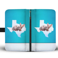 Sphynx Cat Print Wallet Case-Free Shipping-TX State - Deruj.com