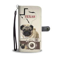 Pug Dog Print Wallet Case-Free Shipping-TX State - Deruj.com
