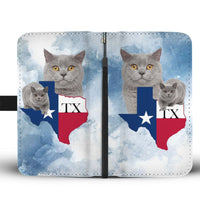 British Shorthair Cat Print Wallet Case-Free Shipping-TX State - Deruj.com
