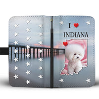 Lovely Bichon Frise Print Wallet Case-Free Shipping-IN State - Deruj.com