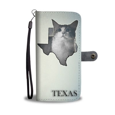 Cute Munchkin Cat Print Wallet Case-Free Shipping-TX State - Deruj.com