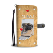 Cute Pug Dog Print Wallet Case-Free Shipping-IN State - Deruj.com