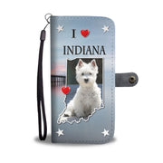 Lovely Westie Dog Print Wallet Case-Free Shipping-IN State - Deruj.com