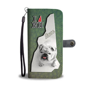 Cute Bulldog Puppy Print Wallet Case-Free Shipping-NH State - Deruj.com