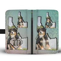Australian Shepherd Dog Print Wallet Case-Free Shipping-ID State - Deruj.com
