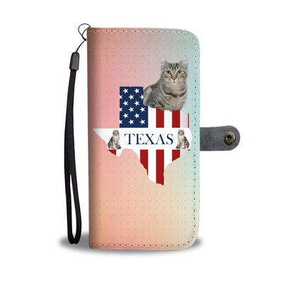 American Curl Cat Print Wallet Case-Free Shipping-TX State - Deruj.com