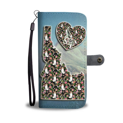 Beagle Dog Floral Print Wallet Case-Free Shipping-ID State - Deruj.com