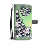 Border Collie Dog In Lots Print Wallet Case-Free Shipping-ID State - Deruj.com
