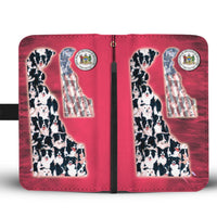 Border Collie In Lots Print Wallet Case-Free Shipping-DE State - Deruj.com