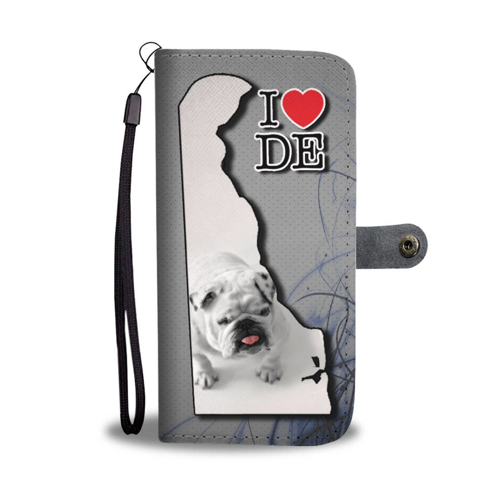 Cute Bulldog Puppy Print Wallet Case-Free Shipping-DE State - Deruj.com