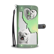 Cute Bulldog Puppy Print Wallet Case-Free Shipping-ID State - Deruj.com