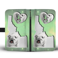 Cute Bulldog Puppy Print Wallet Case-Free Shipping-ID State - Deruj.com