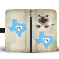 Himalayan Cat Print Wallet Case-Free Shipping-TX State - Deruj.com