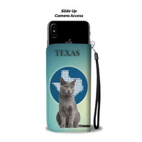 Chartreux Cat Print Wallet Case-Free Shipping-TX State - Deruj.com