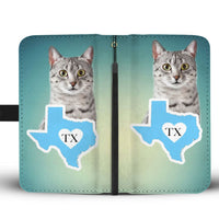 Egyptian Mau Cat Print Wallet Case-Free Shipping-TX State - Deruj.com