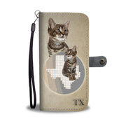 Manx Cat Print Wallet Case-Free Shipping-TX State - Deruj.com