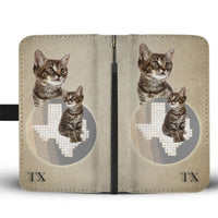 Manx Cat Print Wallet Case-Free Shipping-TX State - Deruj.com