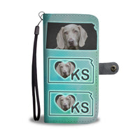 Weimaraner Dog Print Wallet Case-Free Shipping-KS State - Deruj.com