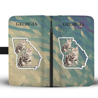 American Shorthair Cat Print Wallet Case-Free Shipping-GA State - Deruj.com