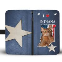 Cute Abyssinian Cat Print Wallet Case-Free Shipping-IN State - Deruj.com