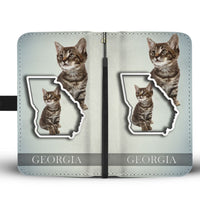 Manx cat Print Wallet Case-Free Shipping-GA State - Deruj.com